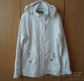 Bílá bunda bundička bílý kabát kabátek - M, L, 40