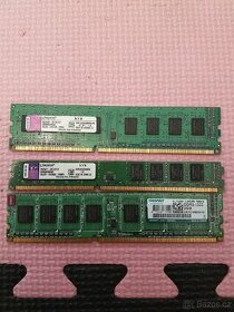 Paměť 6GB DDR3 mix 1333MHz 3x2GB