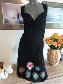 Letní šaty Desiguál černé velikost L odpovídá 40 NOVÉ - 1