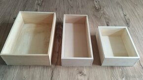 Krabičky dřevěné - 1