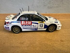 Subaru Impreza WRX V. Štajf 1:18 + podpis jezdce - 1