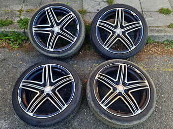 Alu disky MAM 11 8x18" ET42 5x112 s pneu pro VW, Audi...