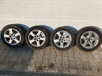 Orig alu kola škoda 185/60 R 14 Michelin 5x112 ET43