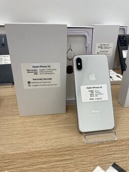 Apple iPhone XS, 64 Gb - bílý | TOP stav, nová baterie