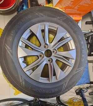 4x alu kola R16 Peugeot včetně letních pneumatik 215/65 R16