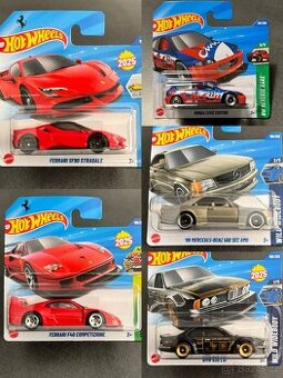 Hot Wheels Ferrari , Mercedes, Bmw , Honda