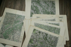 vojenské mapy speciálky komplet ČR, Slovensko, Zakarpatí