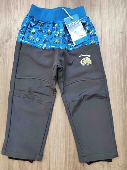 Softshellové zimní kalhoty obrázkové nové