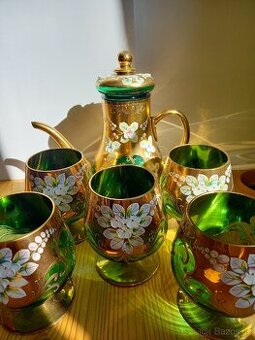 Novoborské sklo zelené