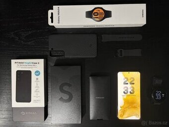 Samsung Galaxy S22+ 5G 8GB/256GB Phantom Black + Watch 4 44m