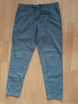 Dámské kalhoty šedomodré C&A2