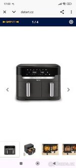 Fritéza horkovzdušná Tefal EY942HE0 Dual Easy Fry XXL černá/