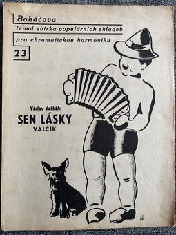 Noty: Boháčova sbírka pro harmoniku 23 - Sen lásky, V.Vačkář