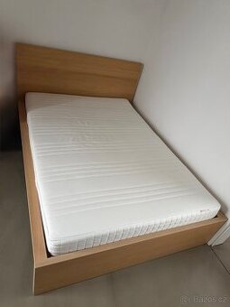 Postel Malm 140x200 cm včetně roštů a matrace