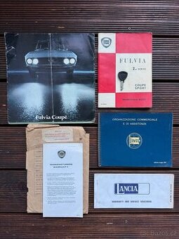 LANCIA FULVIA originální návod k obsluze a údržbě komplet