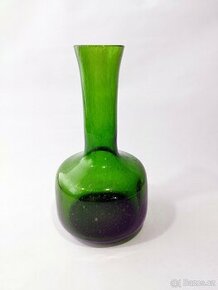 Váza zelená s bublinkami