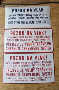 Smaltovaná cedule uloženky top stav ČSD ŽELEZNICE