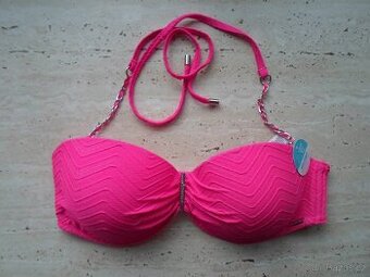 Růžové plavky plavková podprsenka 75C