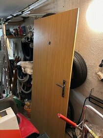 Bezpečnostní ocelové dveře šíře 90 cm - Levé