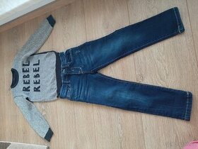 Detsky komplet jeansy a svetrik - 1