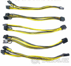 GPU kabel 30 Cm redukce z 8Pin na 6+2Pin (mining)