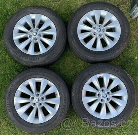 Alu kola Škoda 5x100, R16, letní,TOP