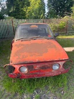 Škoda 110R vc starých dokladů a motoru. Knížka