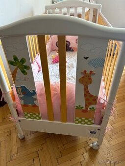 Dětská postýlka Pali Gigi e Lele 124x64cm