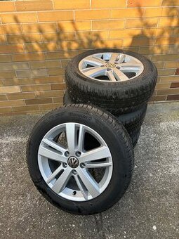 VW Alu disky + zimní pneu, 5x112, 205/55 R16