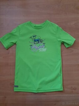 Olaian surf vodní tričko 110/116 zelené decathlon