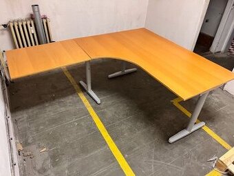 Rohový psací a jednací stůl zn. IKEA