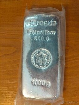 stříbrný slitek 1 kg