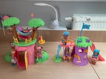 Mini Chou Chou Stromový domeček, hřiště a 6 ks panenek