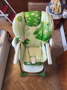 Polohovací dětská jídelní židlička Chicco Polly