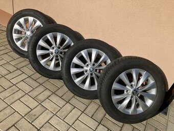 Originál zimní sada ALU kol na ŠKODA OCTAVIA 16"+zimní pneu - 1