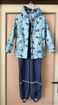 Nepromokavá bunda a kalhoty, velikost 110/116