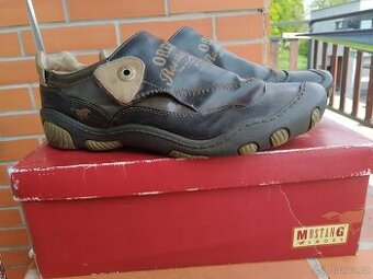 MUSTANG pánské kožené mokasíny vel. 44