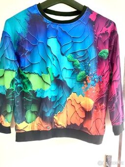 Nová art mikina barevná vel.170