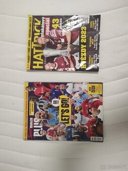 Časopis pro fotbalisty s plakay