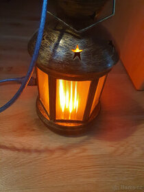 Prodám lucernu, efekt plápolajícího ohně