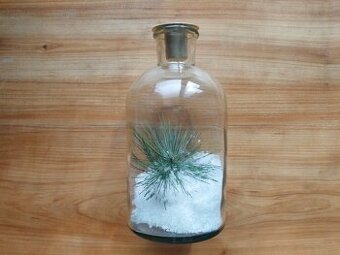 Krásný nový nepoužitý svícen, dekorační láhev, výzdoba SLEVA