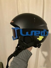 Dětská lyžařská helma a brýle Wedze 48-52cm