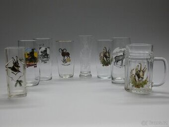 Myslivecké sklenice a váza