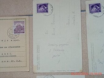 Pohlednice prošlá poštou.