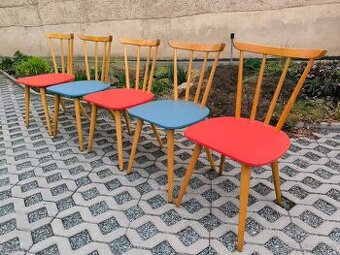 Retro jídelní židle NDR - Brusel 50-60. léta