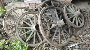 Stará loukoťová kola, loukoťové kolo, dřevěná kola - 1
