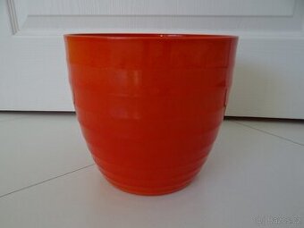 Oranžový keramický květináč Scheurich 22 cm - 1