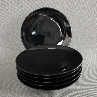 Rosenthal TAC 6x černý dezertní talíř 19 cm