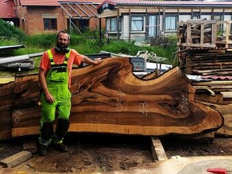 XXL ořechové fošny až 130 cm široké - 1