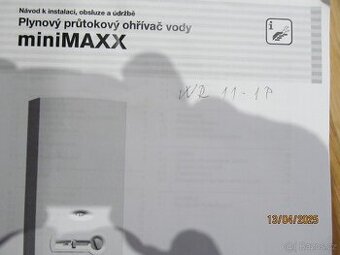 plynový bojler na ohřev vody Junkers